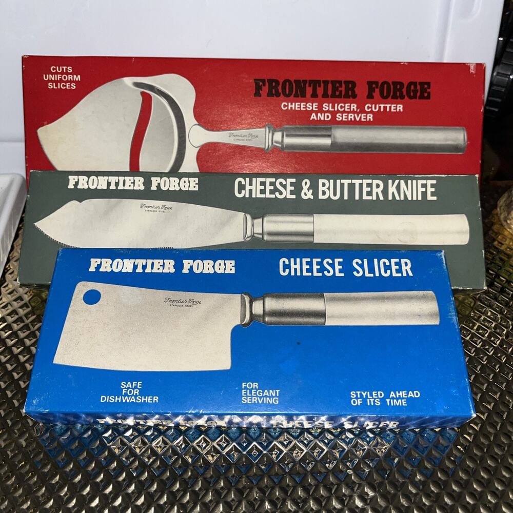 Set of Frontier Forge Cheese Slicer Knife Cutter Server in Box (SB3)